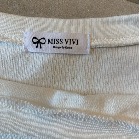 Miss Vivi Korean asymmetrical dress shirt- size S - Picture 6 of 6